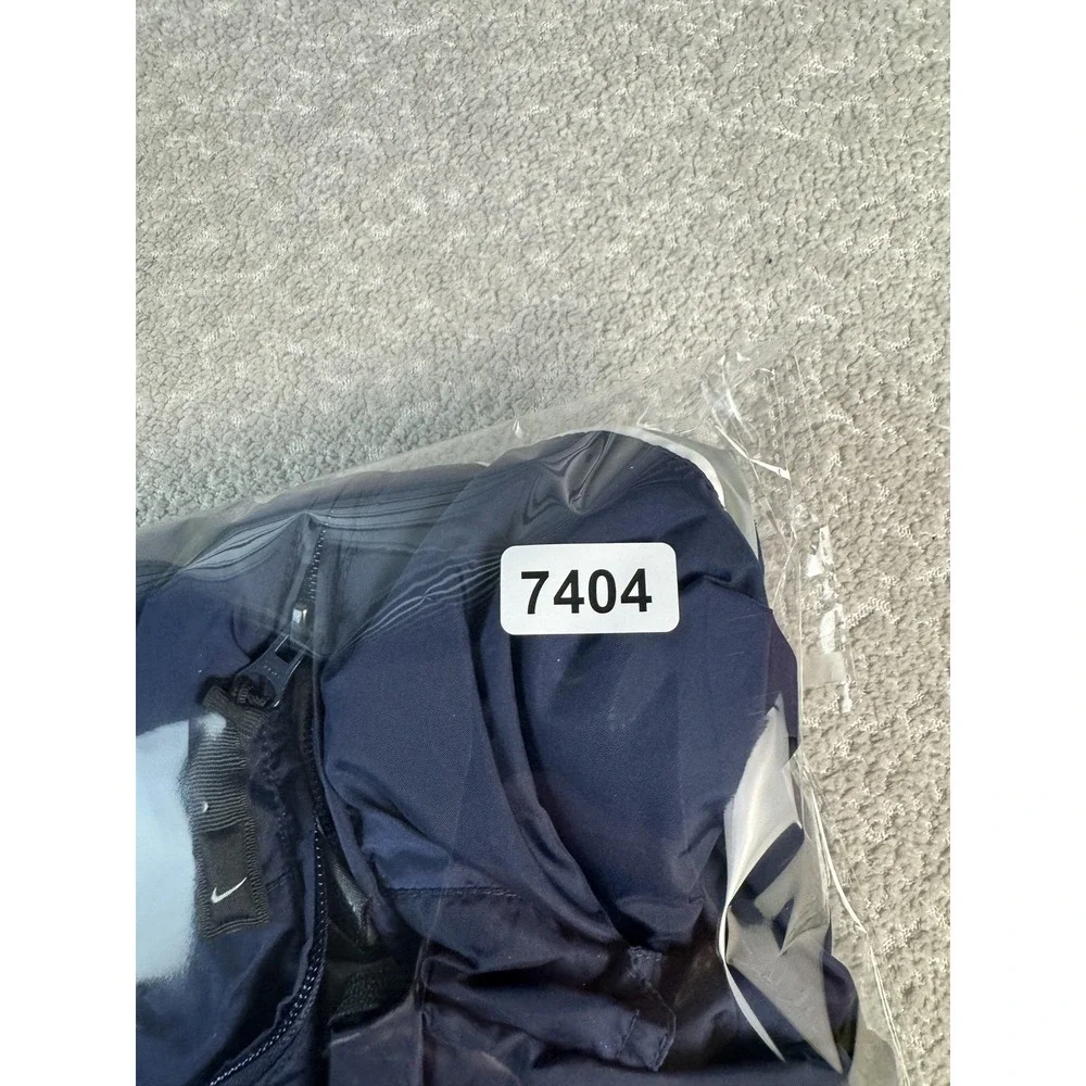 Nike‎ Y2K Jacket Mens XL Full Zip Windbreaker Stripe Hooded Pockets